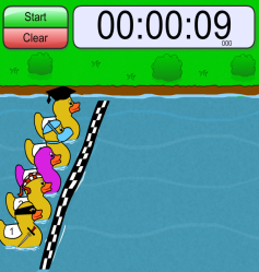 Online Timers and Stopwatches. Duck Race Timer