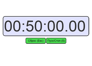 Online Timers and Stopwatches. 50 Minutes Timer